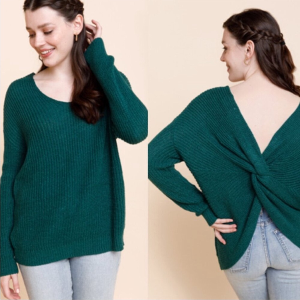 Twist Back Sweater